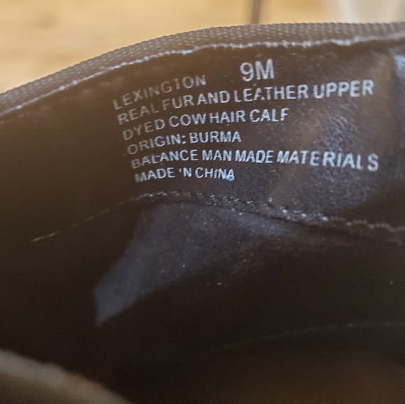 Lexington Black leather & Fur boots - Picture 5 of 5